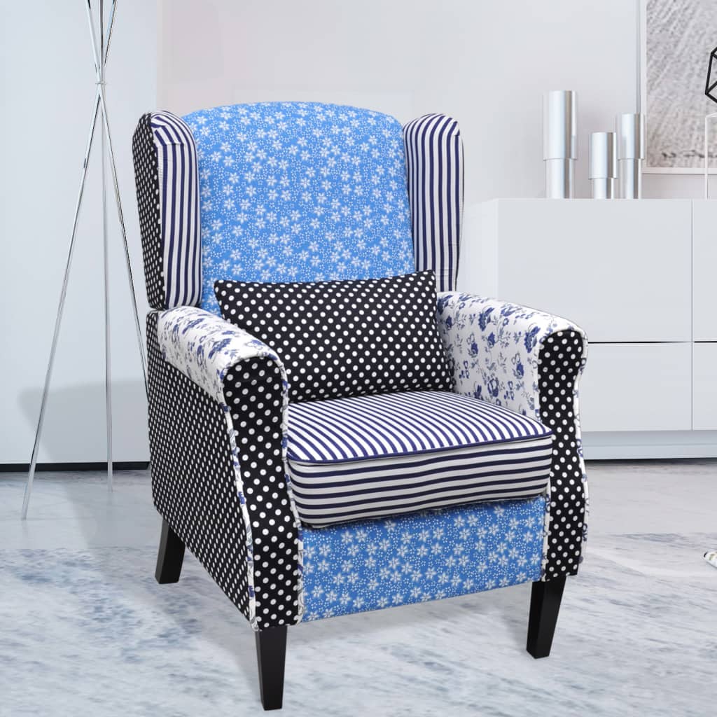 Fotoliu, design mozaic, material textil