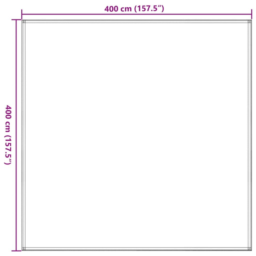 Carpet for tent, brown, 400x400 cm