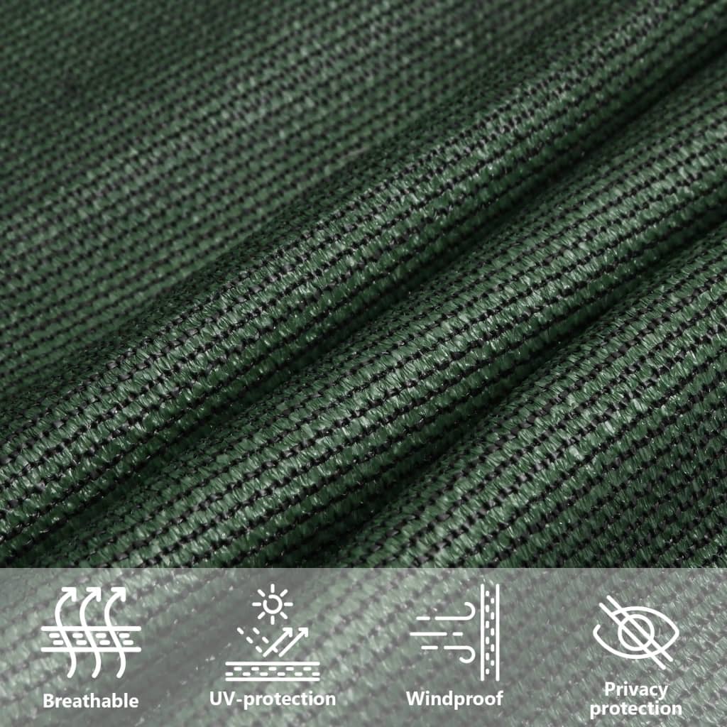 Pânză parasolar, verde închis , 2x2,5 m , HDPE,160 g/m²