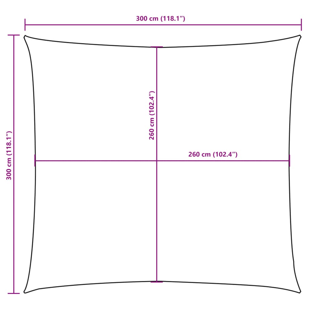 Parasolar, negru, 3x3 m, țesătură oxford, pătrat