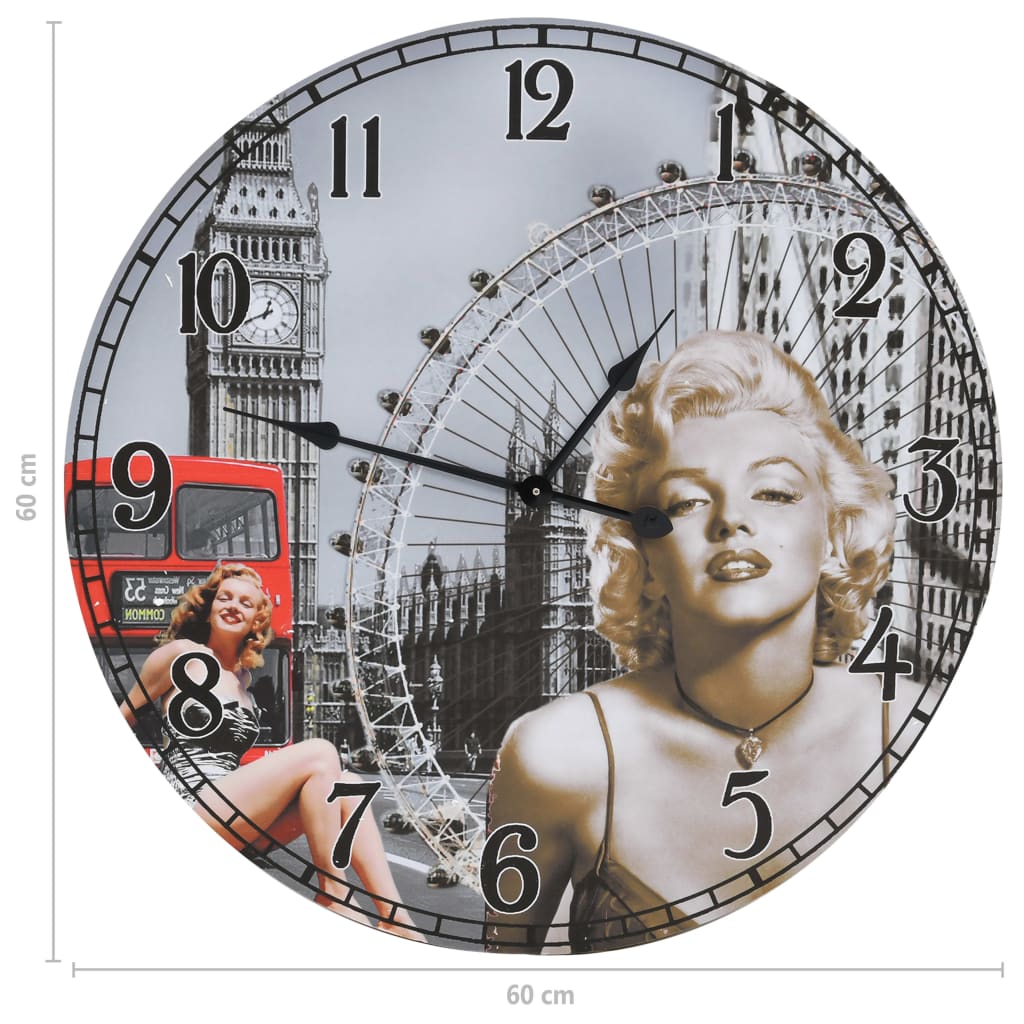 Ceas de perete vintage 60 cm