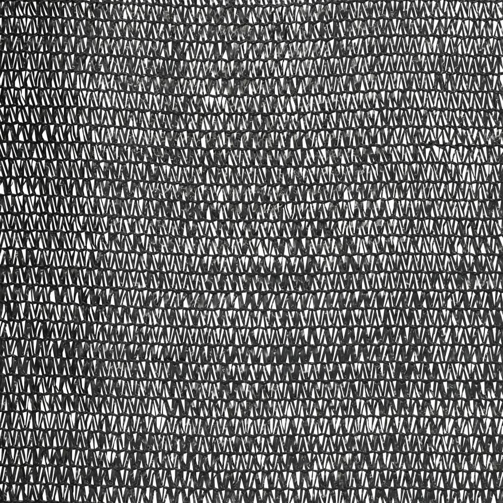 Plasă protecție intimitate, negru, 2x10 m, HDPE, 150 g/m²