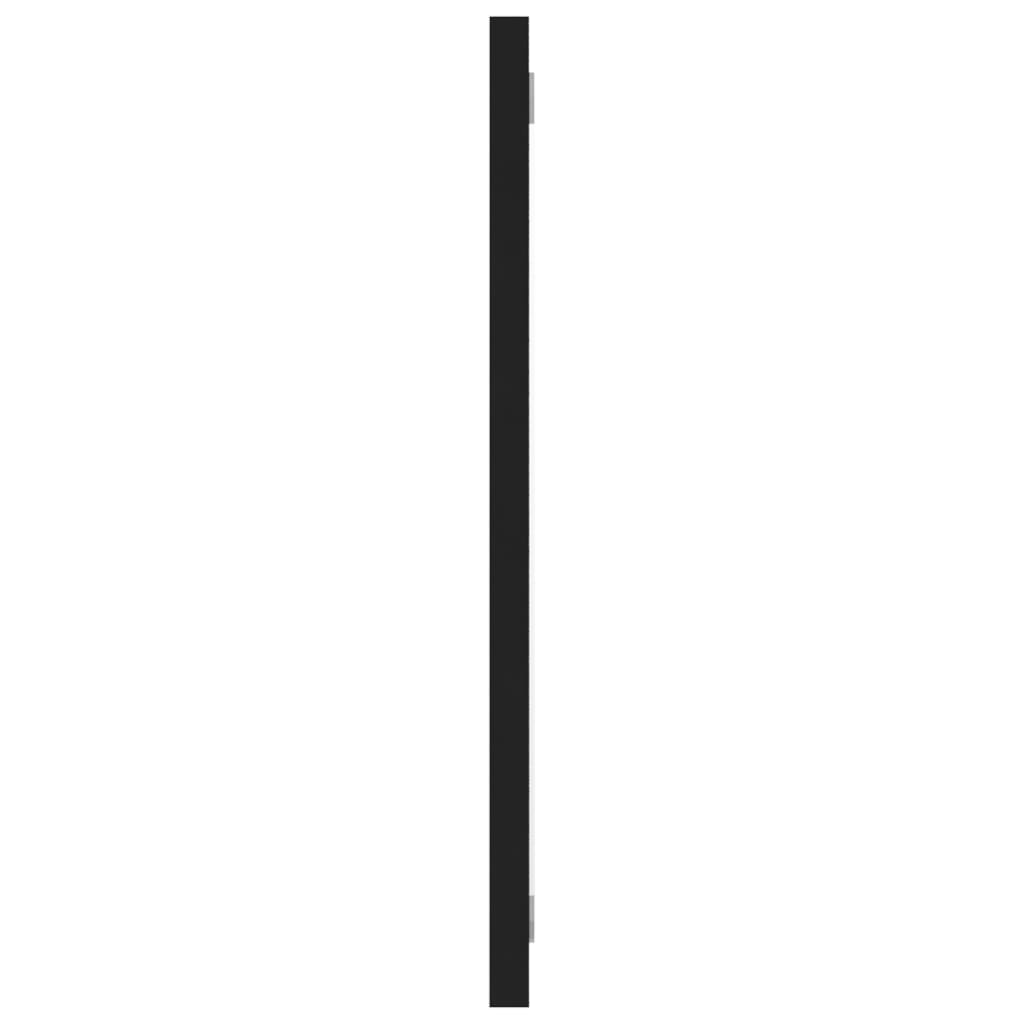 Set mobilier de baie, negru, lemn prelucrat