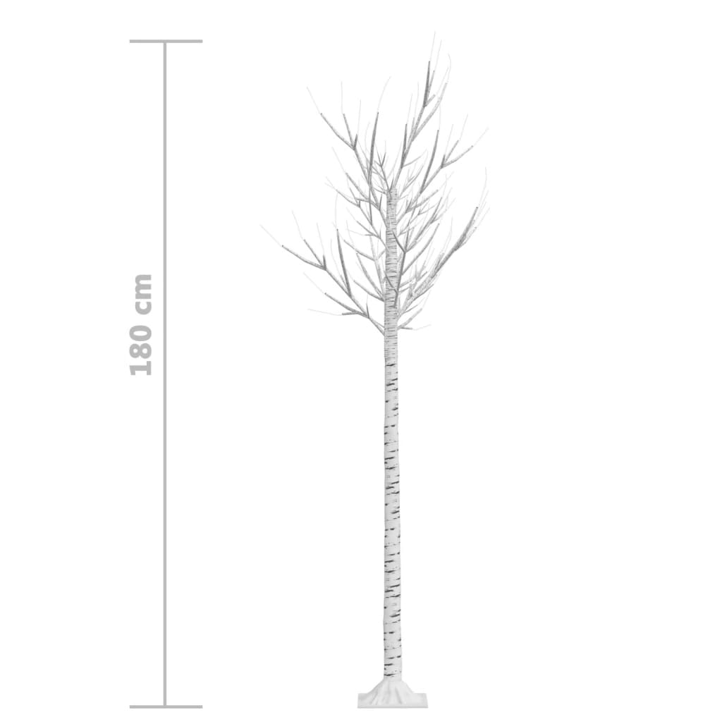 Pom Crăciun 180 LED-uri colorat 1,8 m salcie interior/exterior
