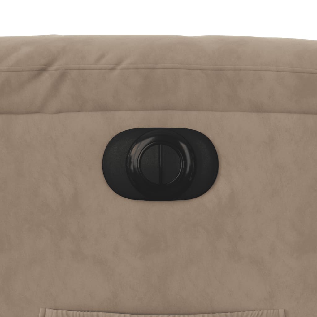 Fotoliu rabatabil electric, gri taupe, microfibră