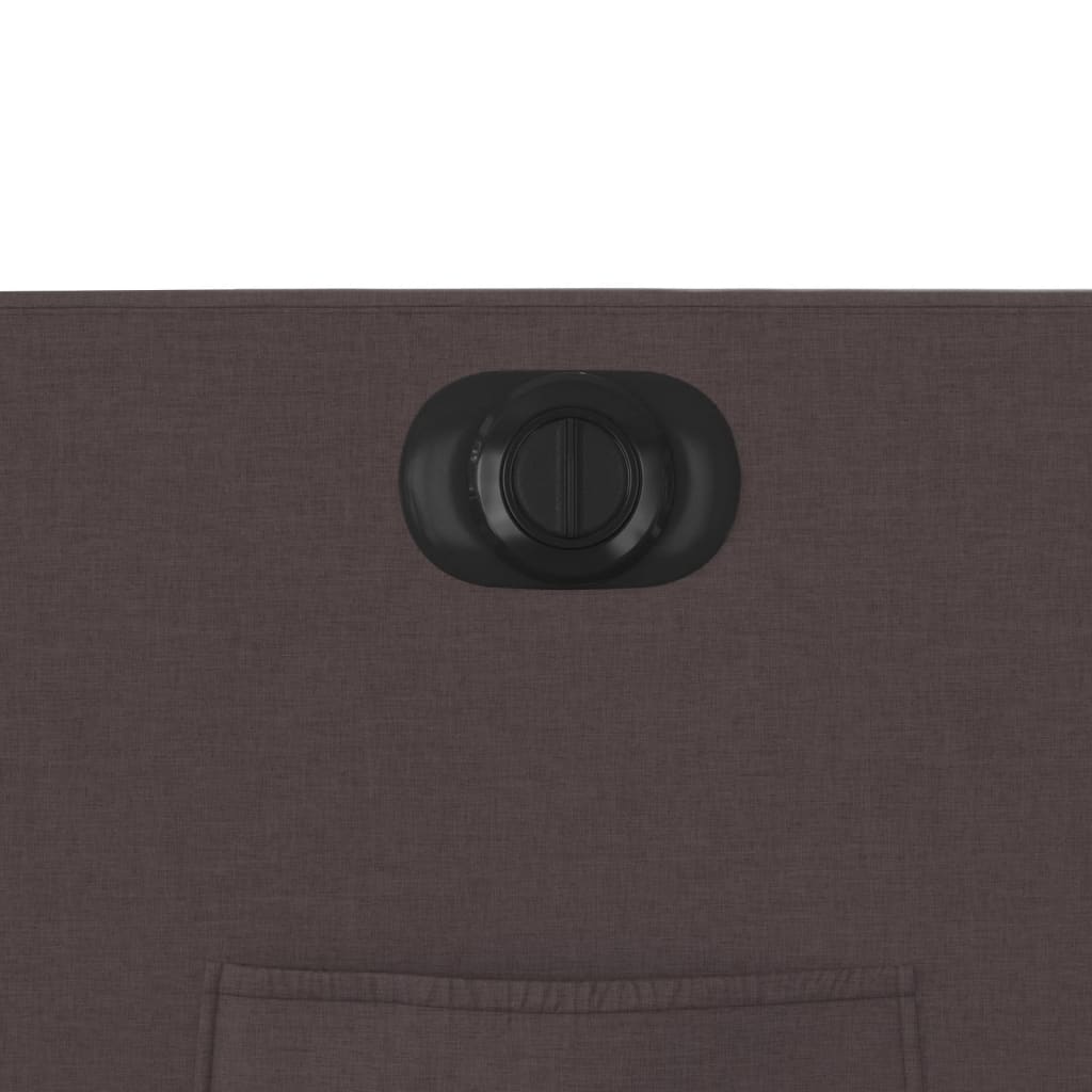 Fotoliu rabatabil electric, maro închis, material textil