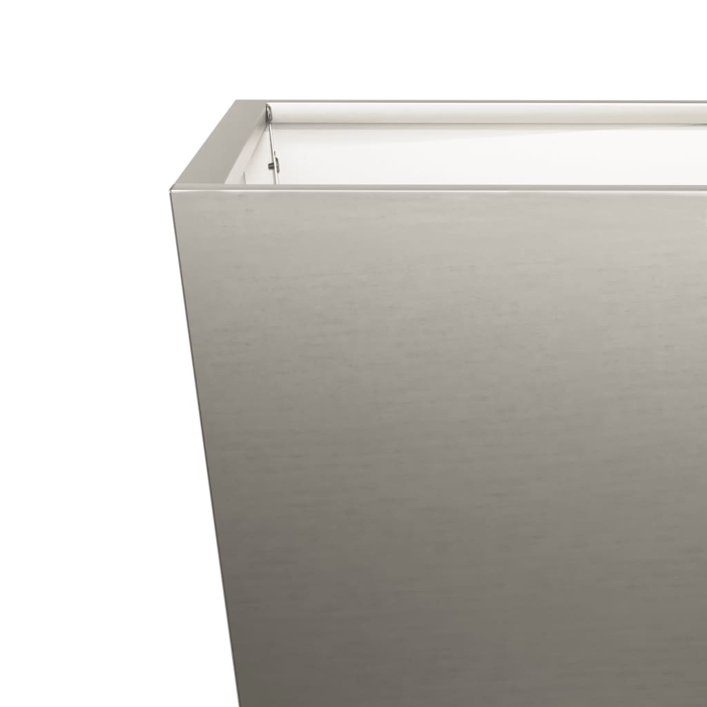 Jardiniere de grădină 2 buc 40x40x40 cm Oțel pentru intemperii