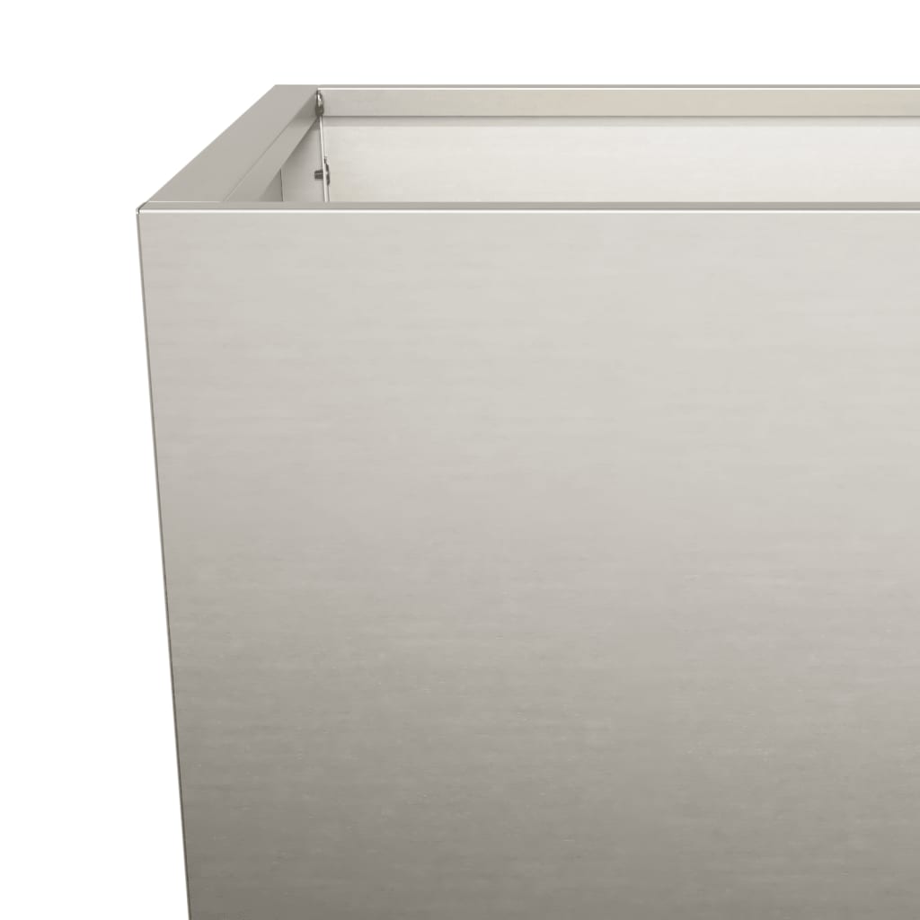 Jardiniere de grădină 2 buc 45x45x75 cm Oțel pentru intemperii