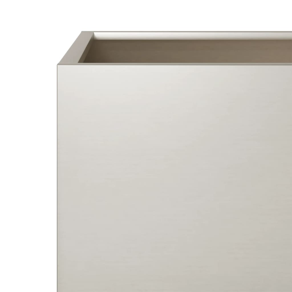 Jardiniere de grădină 2 buc 40x40x40 cm Oțel pentru intemperii