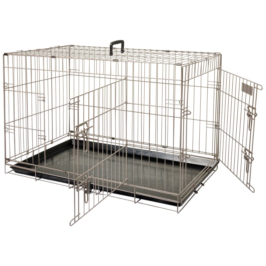 FLAMINGO Pet cage Ebo metallic brown 92x56x64 cm