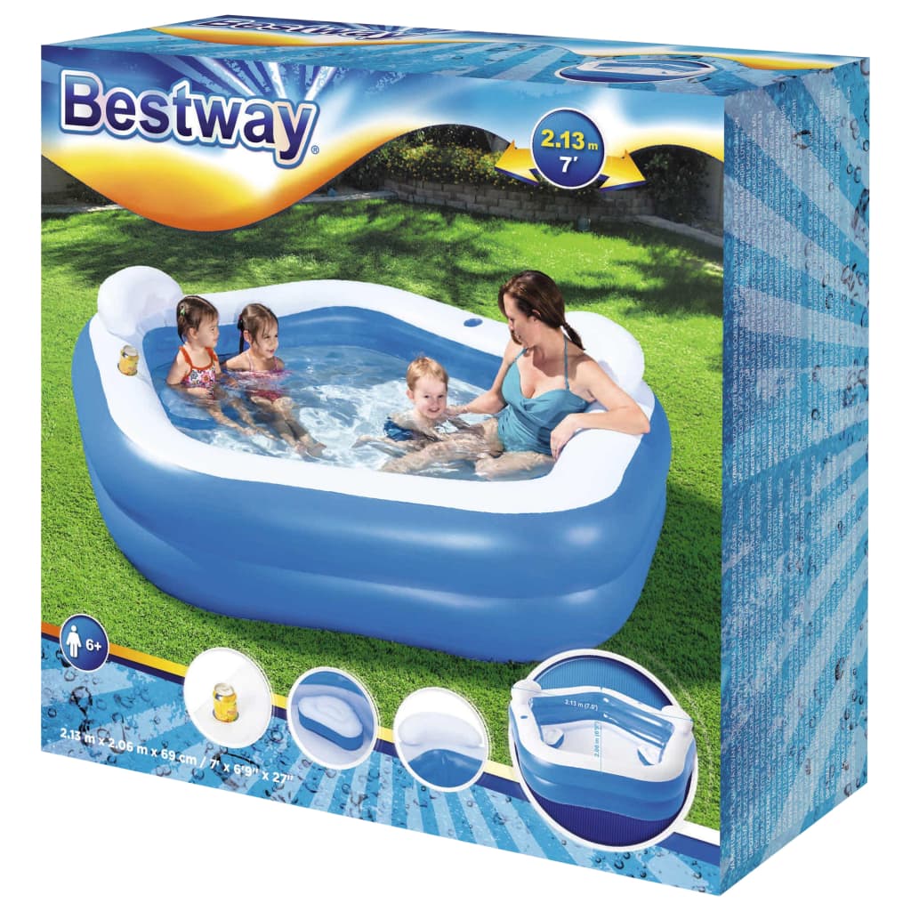 Bestway Family Fun Pool, 213x206x69 cm