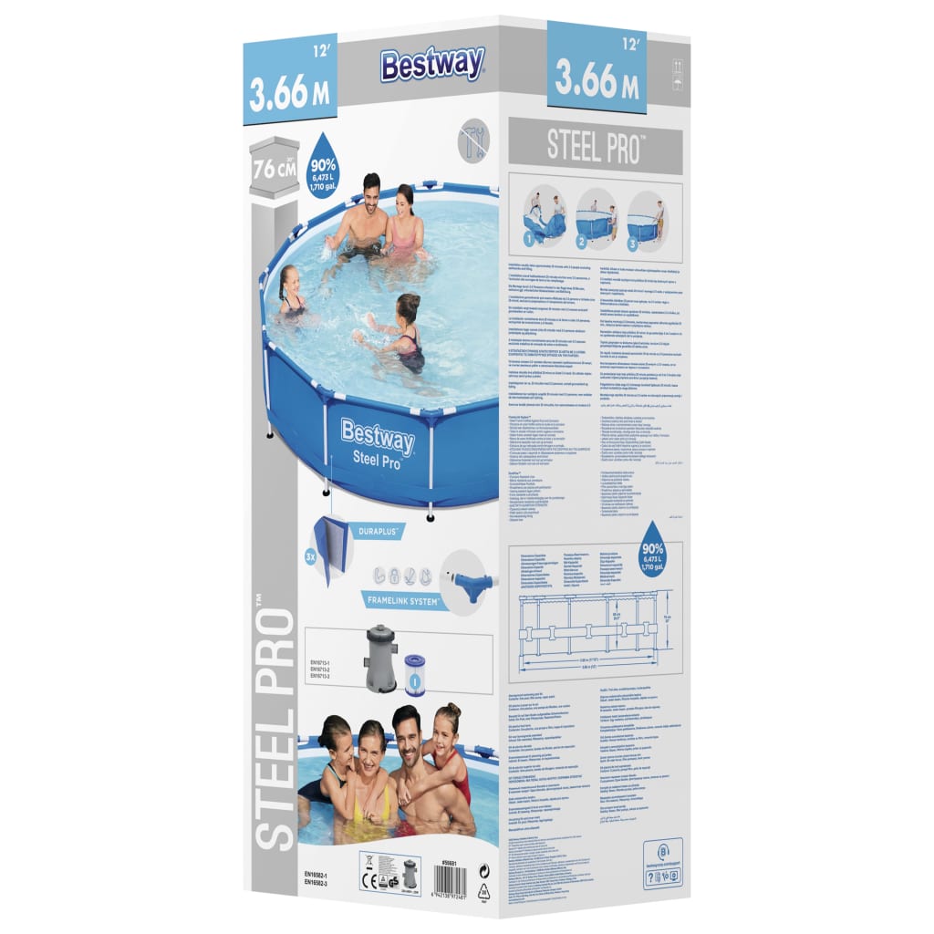 Bestway Pool with Steel Pro frame, 366 x 76 cm