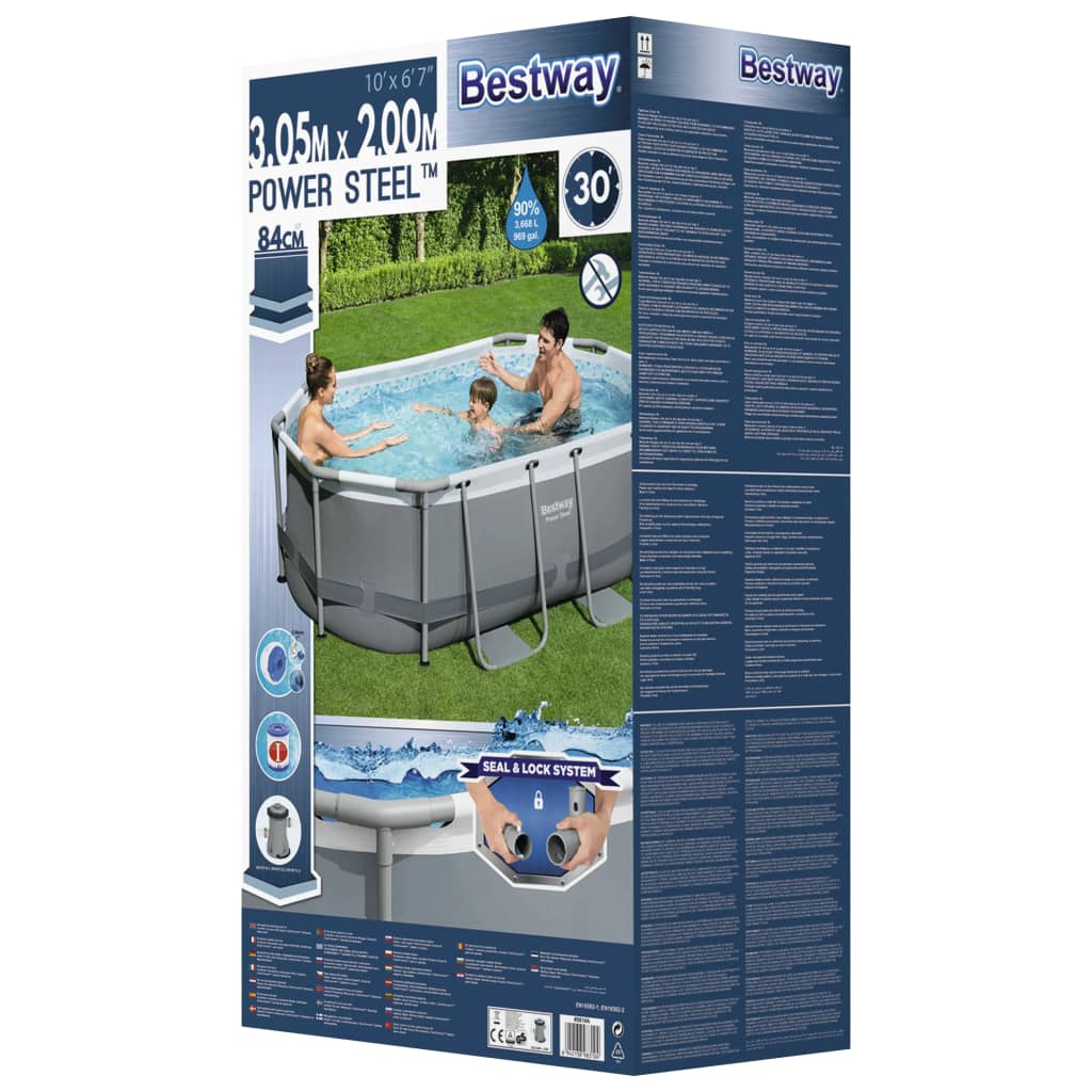 Bestway Above ground oval Power Steel pool, 305x200x84 cm