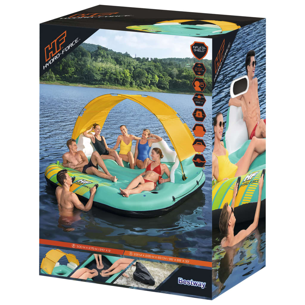Bestway Inflatable island for 5 people Sunny Lounge 291x265x83 cm
