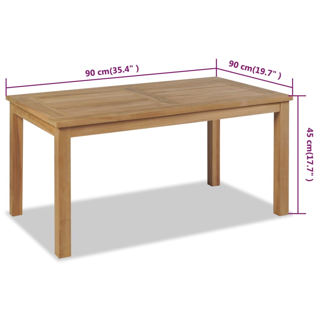 Coffee table, 90 x 50 x 45 cm, teak wood