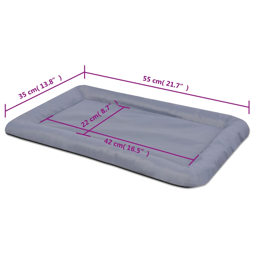 Mattress for dogs, size M, gray