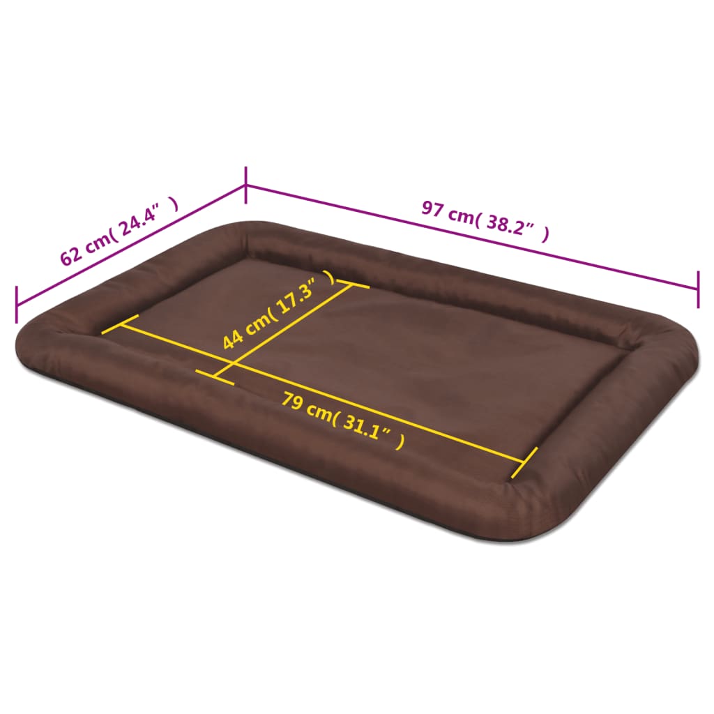 Mattress for dogs, size XXL, brown