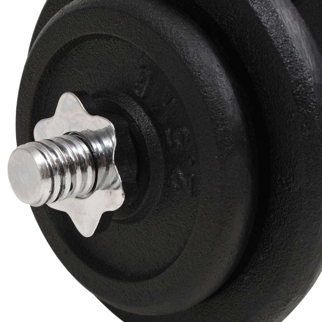 Dumbbell set, 18 pieces, 40 kg, cast iron