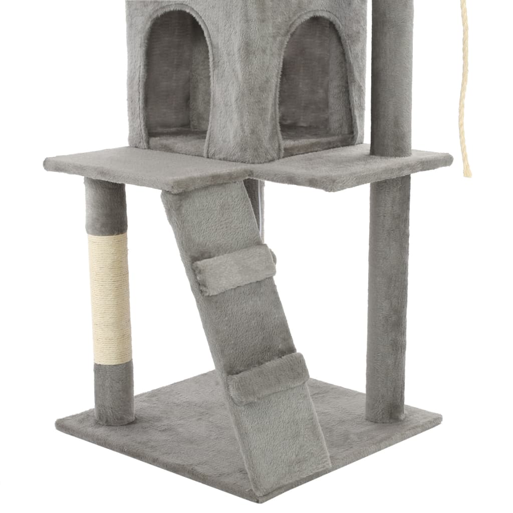 Set of cats, posts with sisal rope, 120 cm, gray