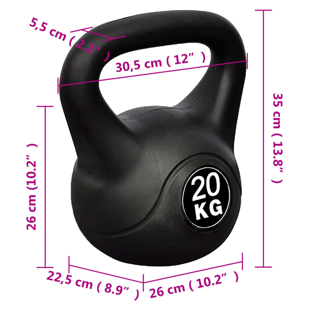 Kettlebell ball weight with handle 20 kg