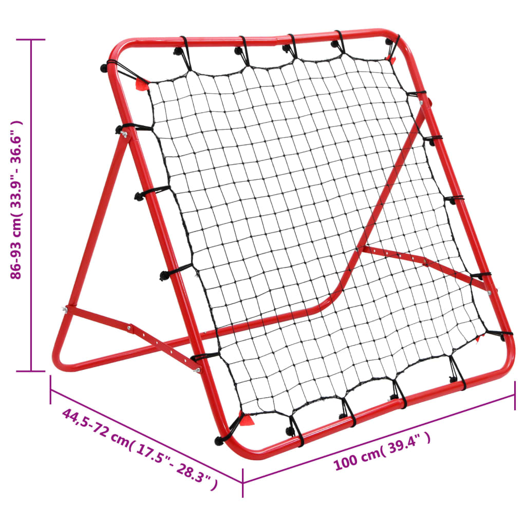 Rebounder ajustabil pentru antrenament de fotbal, 100x100 cm