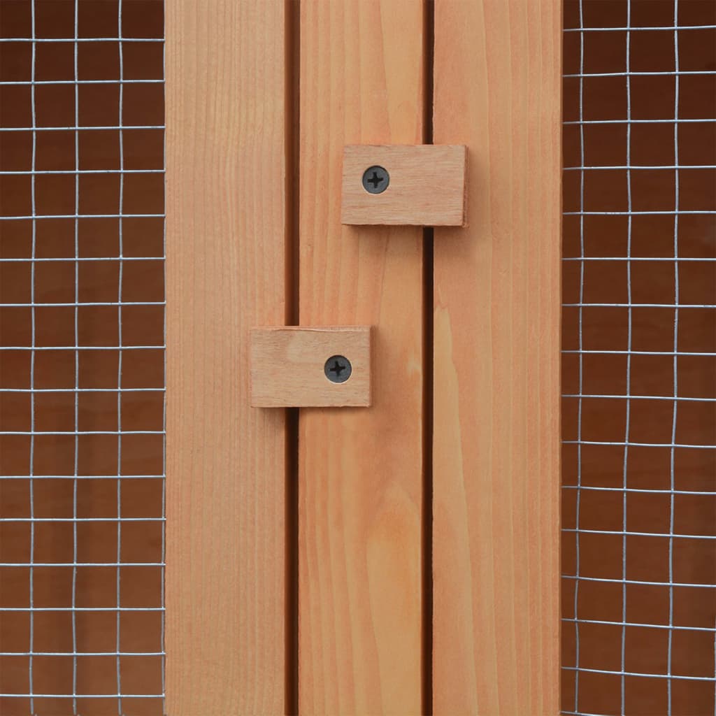 Cage for rabbits and other animals, 6 rooms, wood
