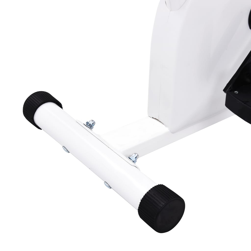 Fitness bike with resistance belt, white
