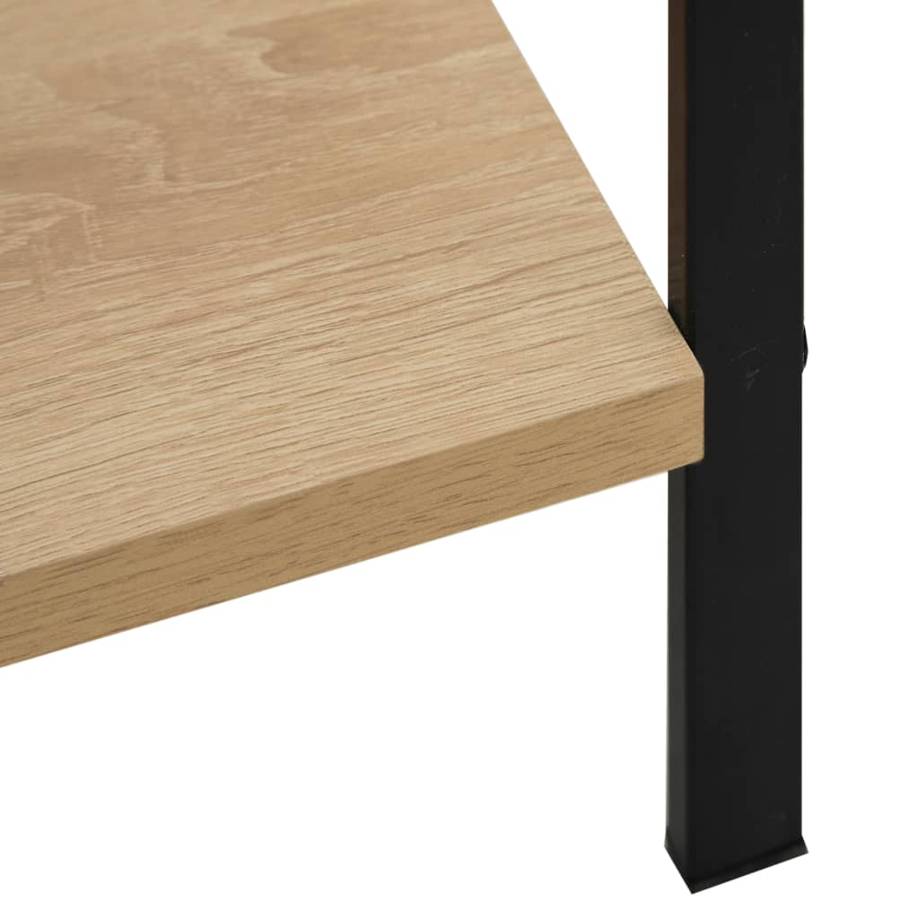 Bookcase 3 shelves, oak, 60x27.6x124.5 cm processed wood
