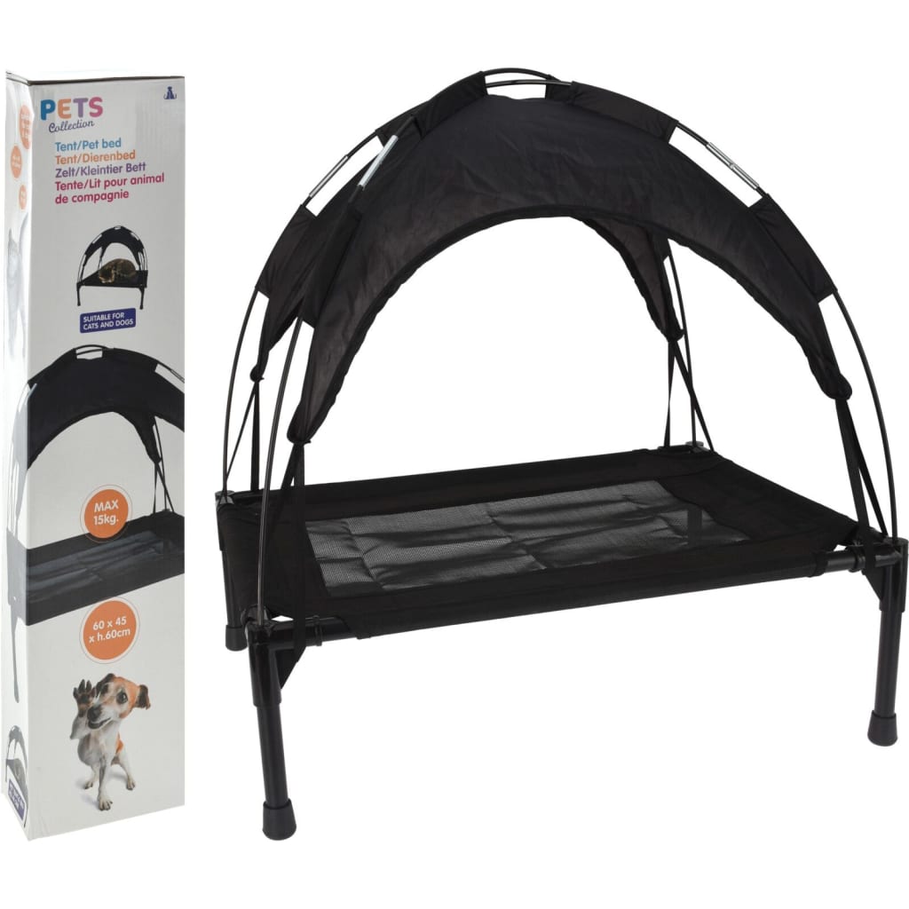 Pets Collection Pat/cort animale de companie, negru, 60x45 cm