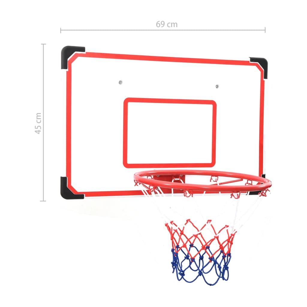 Wall-mounted basketball backboard set, 5 pieces