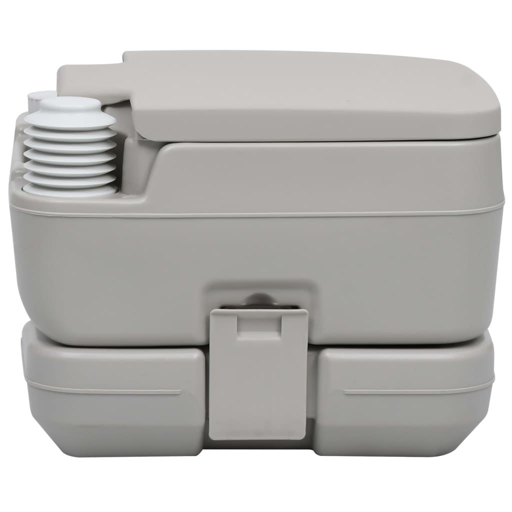 Portable camping toilet with tent, 10+10 L