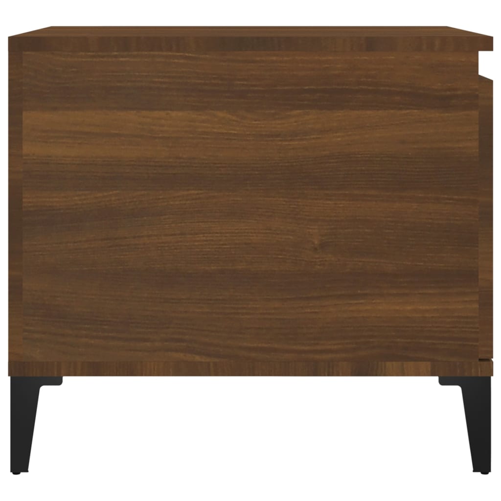 Coffee table, brown oak, 100x50x45 cm, processed wood