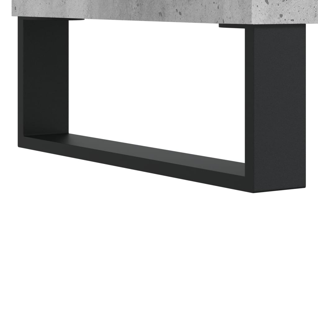 Coffee table, concrete gray, 102x50x40 cm, processed wood