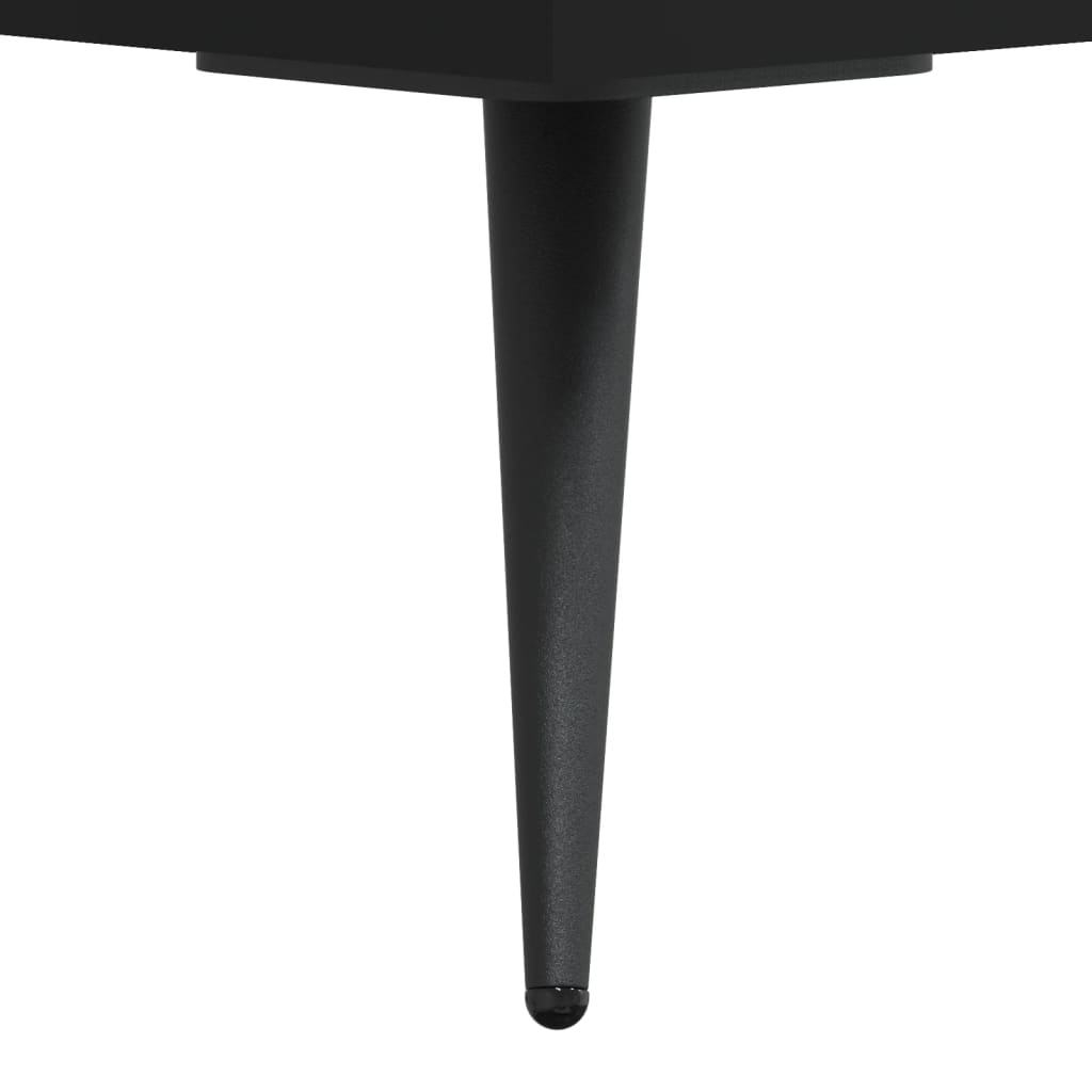 Coffee tables, 2 pcs., black, 50x50x40 cm, composite wood