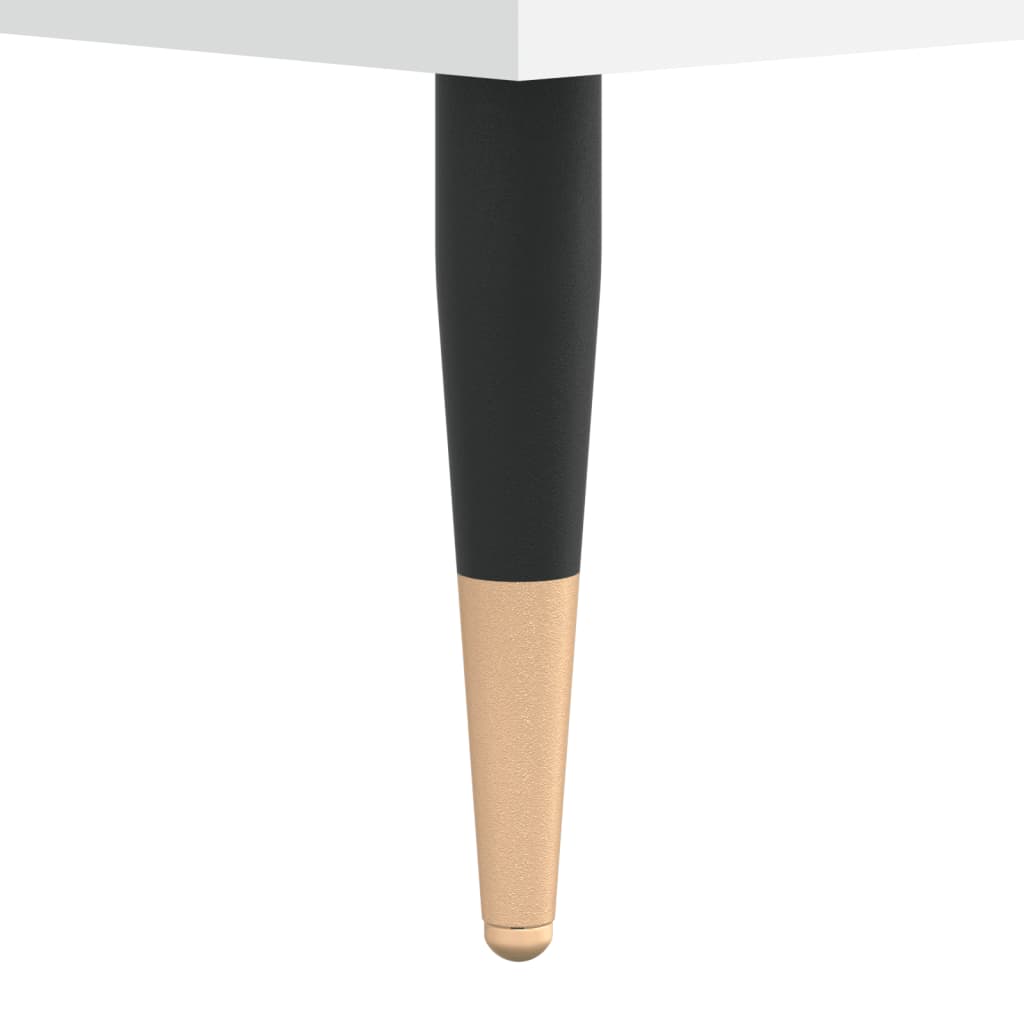 Coffee tables, 2 pcs., white, 50x50x40 cm, composite wood