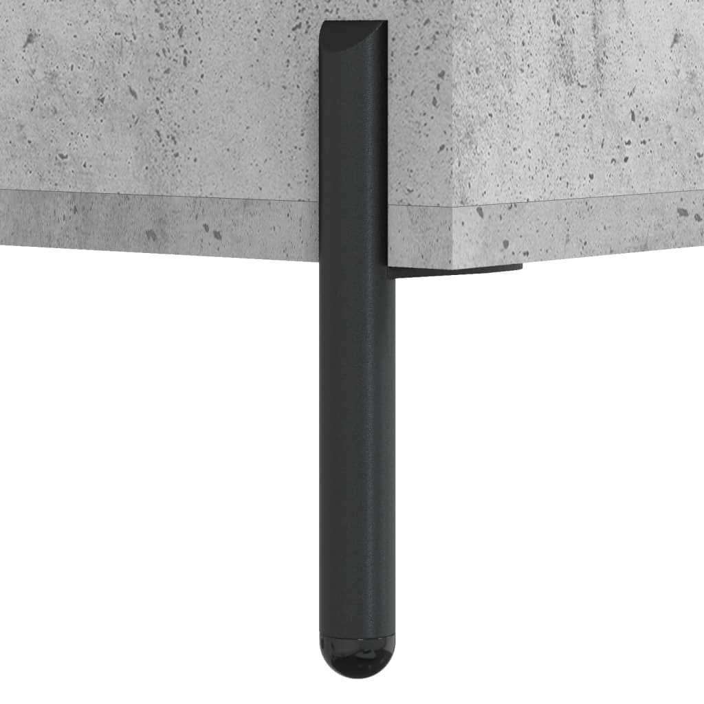 Coffee tables, 2 pcs., concrete gray, 50x50x40 cm, composite wood