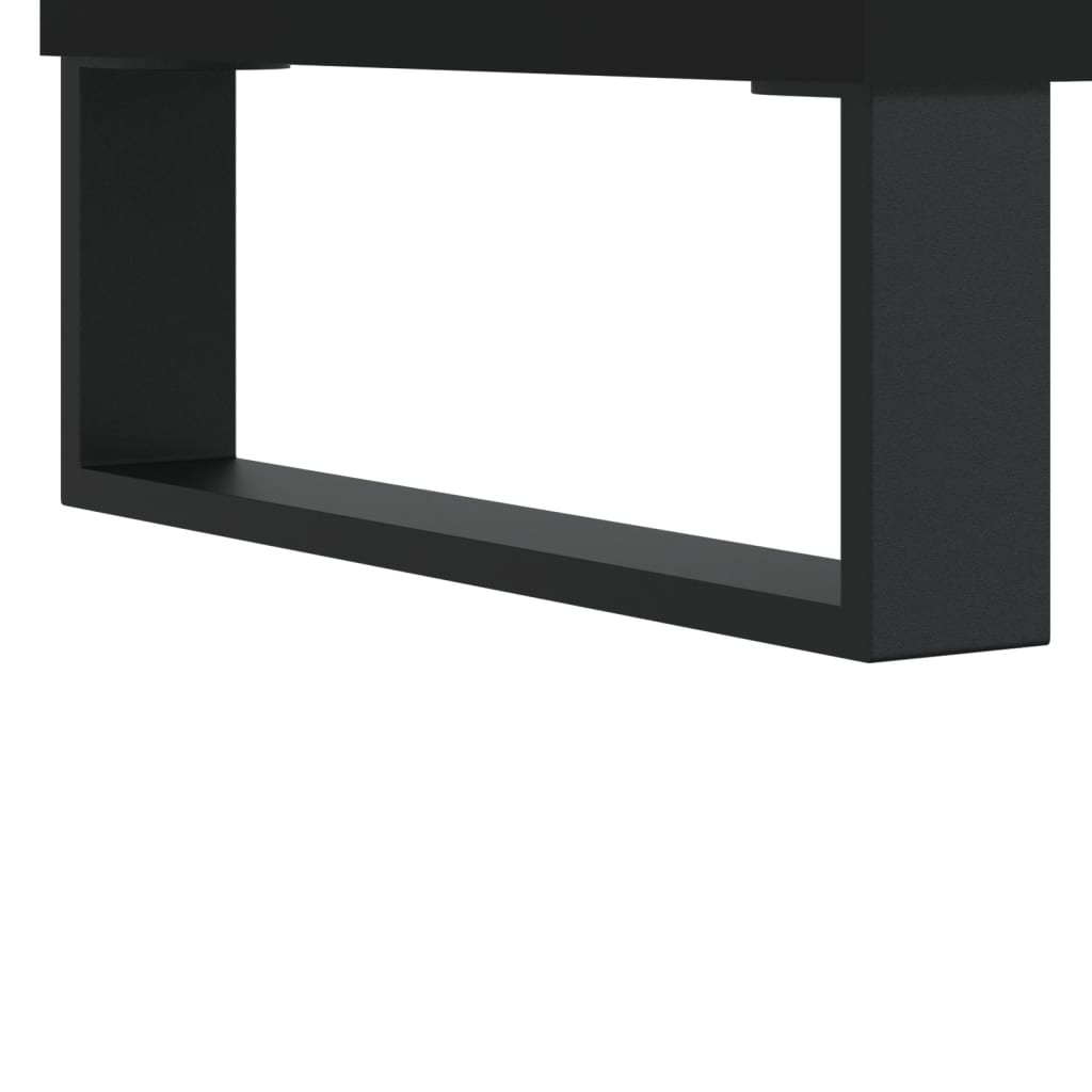 Coffee tables, 2 pcs., black, 50x50x40 cm, composite wood