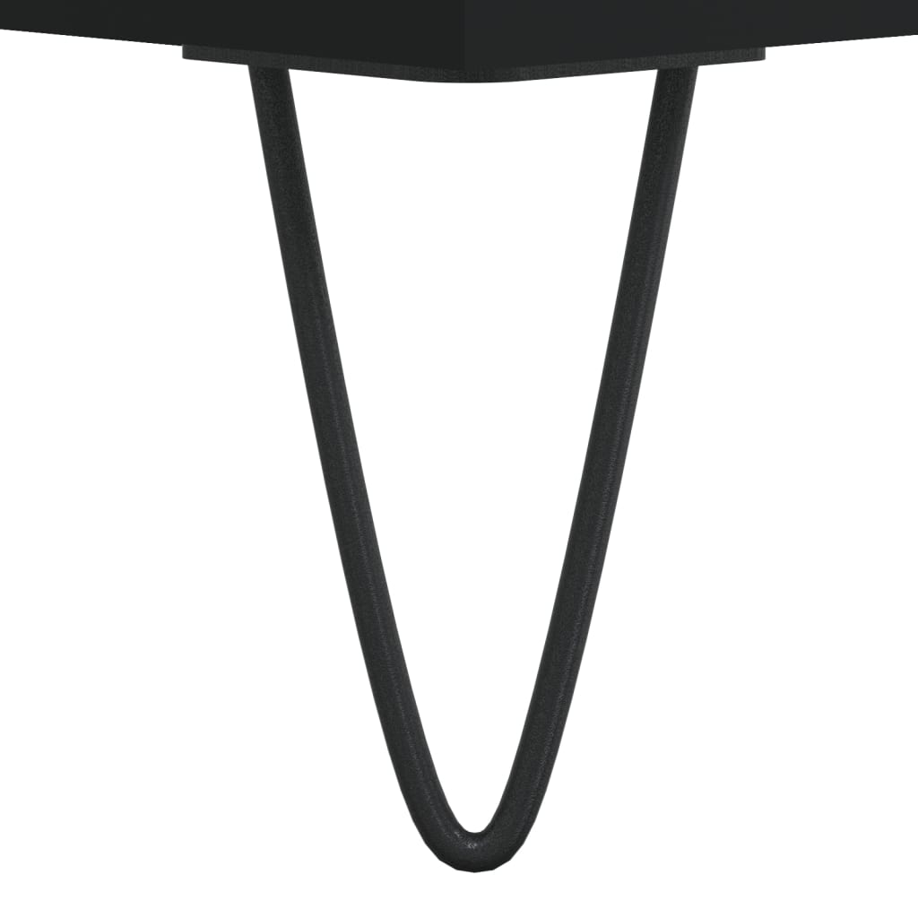 Coffee table, black, 90x50x40 cm, processed wood