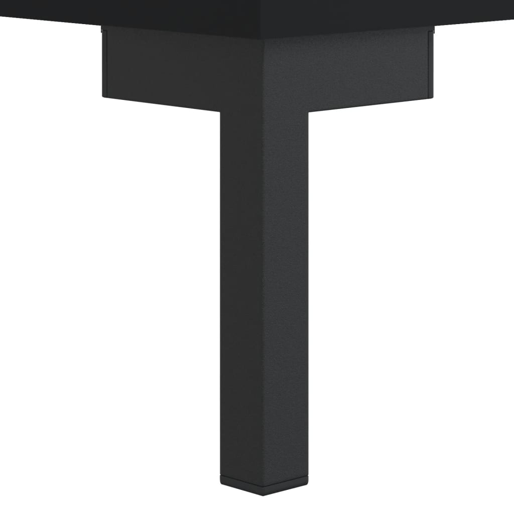 Coffee table, black, 90x50x40 cm, processed wood