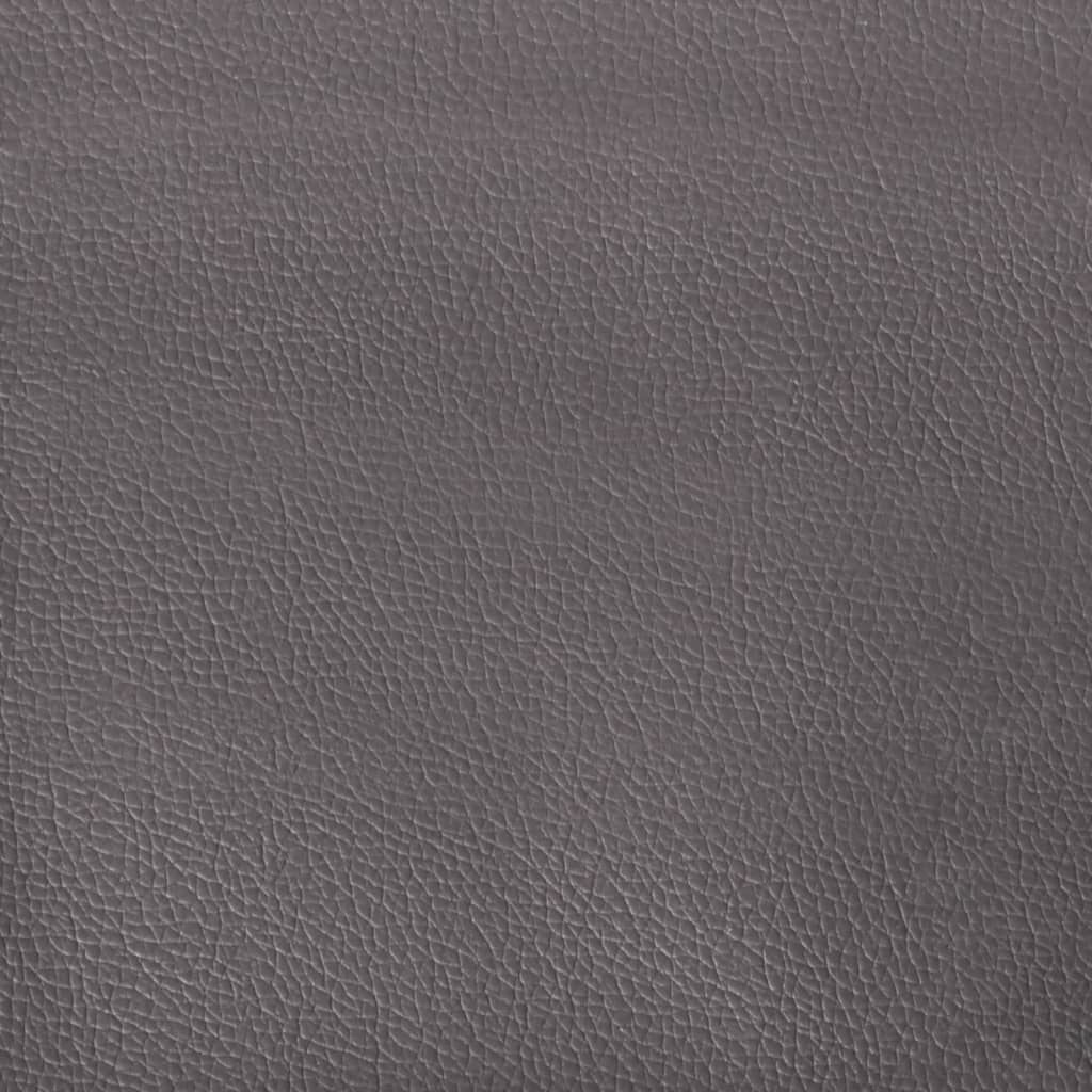 2-seater sofa, gray, 140 cm, ecological leather