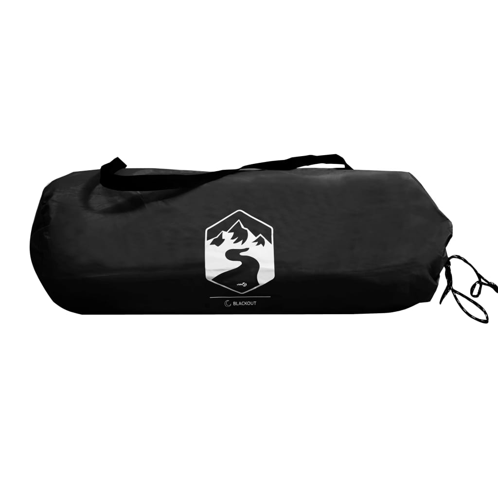 Cort camping tunel 3 persoane, alb, țesătură opacă, impermeabil