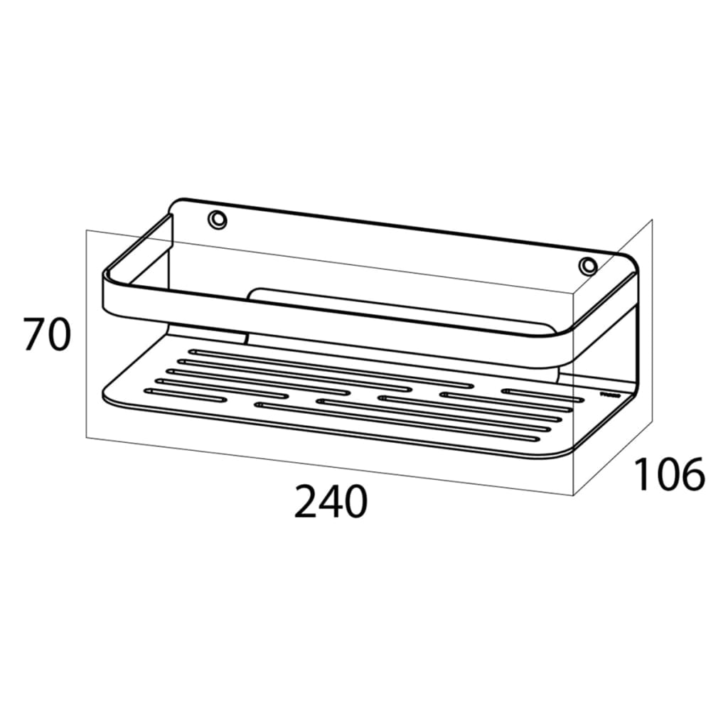 Tiger Coș pentru baie Caddy, argintiu, 1400030946