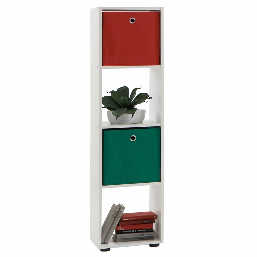 FMD Raft vertical cu 4 compartimente, alb