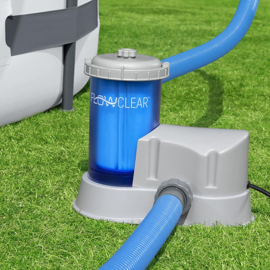 Bestway Pompă cu filtru cartuș Flowclear, transparent