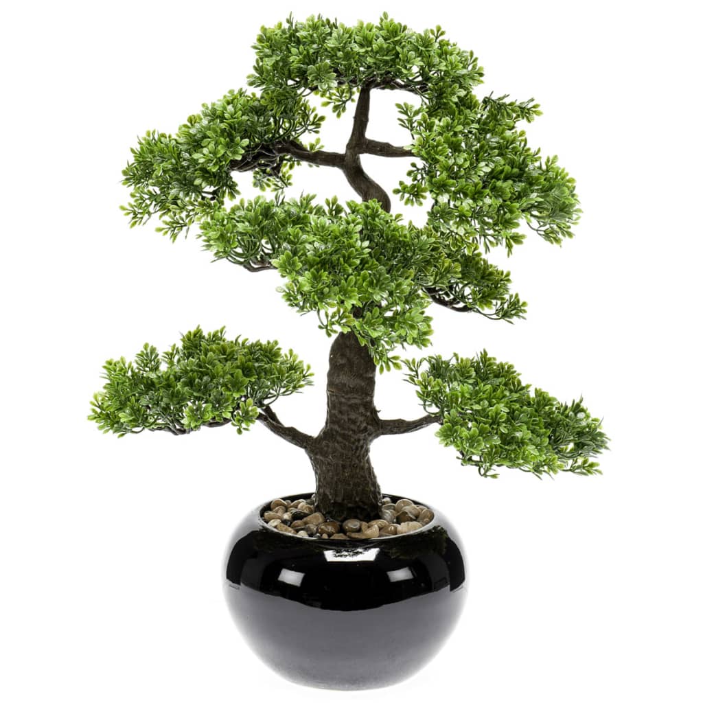 Emerald Ficus artificial mini bonsai, verde, 47 cm 420006