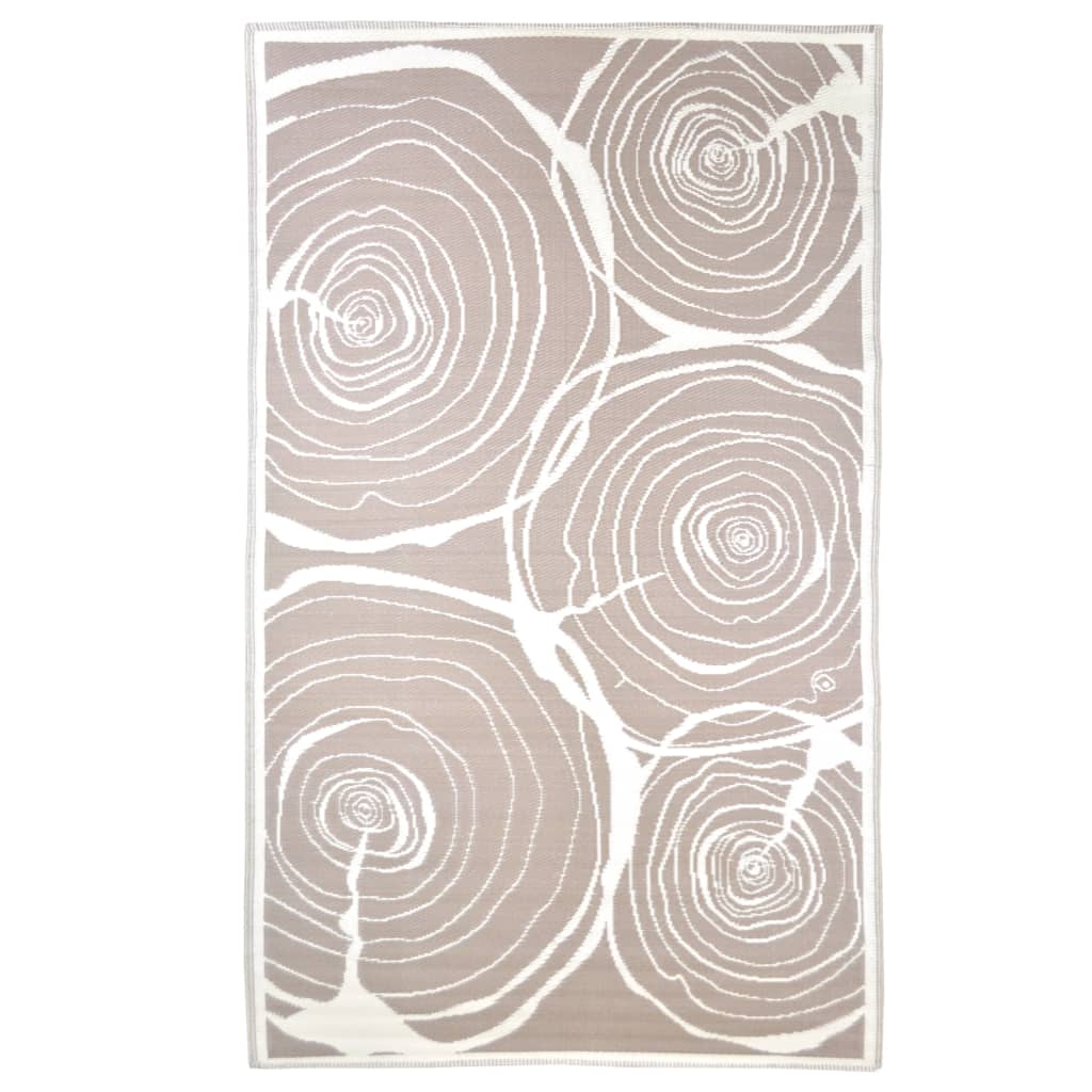 Esschert Design Covor de exterior, 240x150 cm, model inele