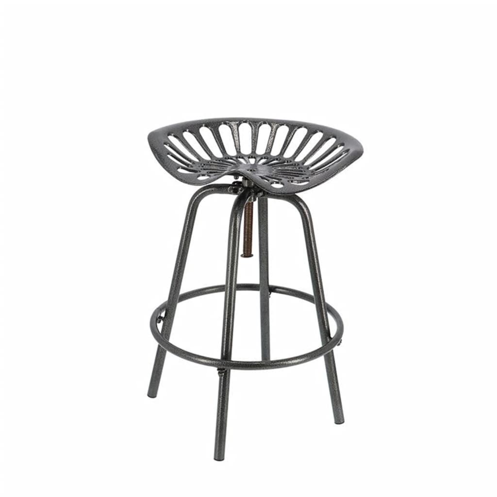 Esschert Design Scaun de bar Tractor, Gri