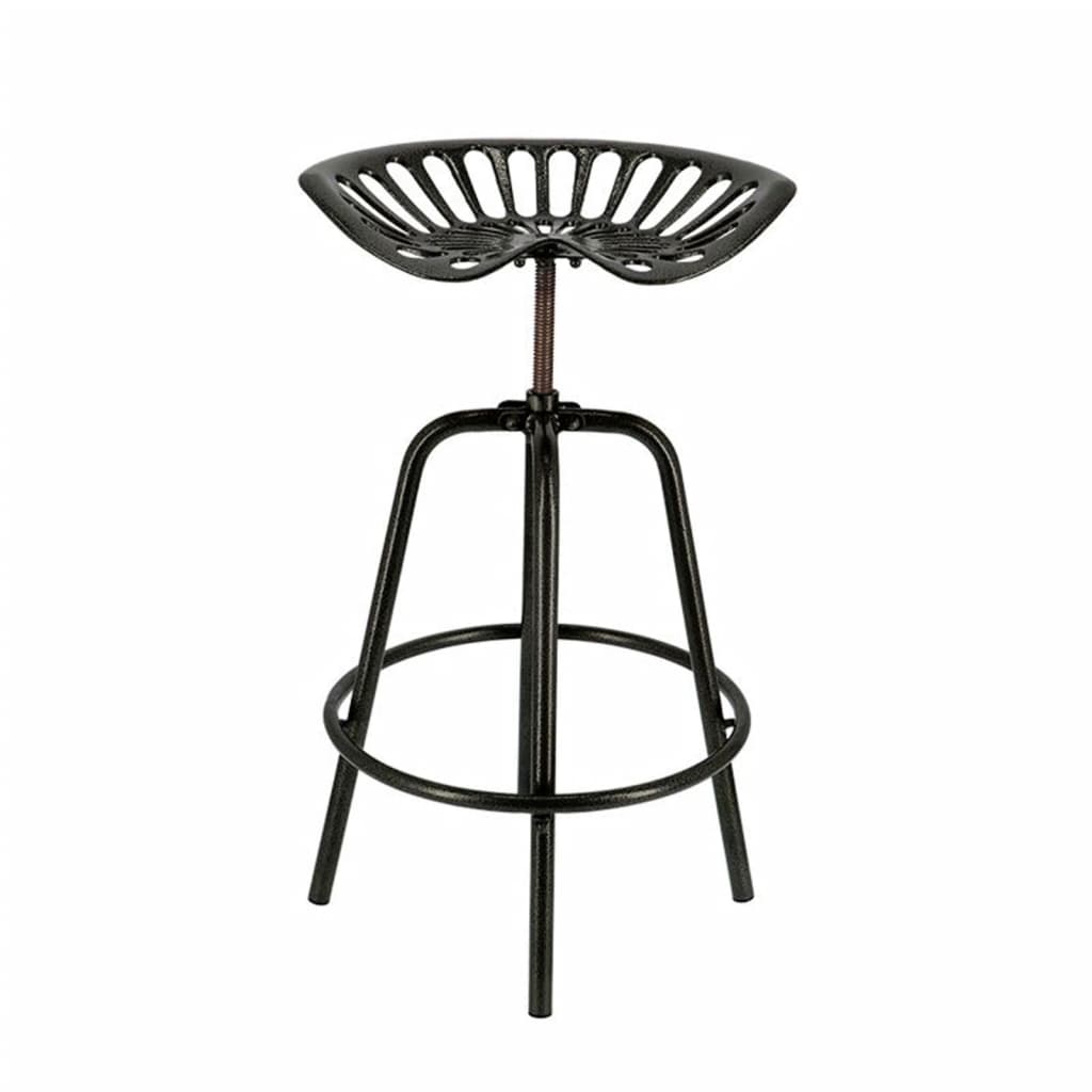 Esschert Design Scaun de bar Tractor, negru