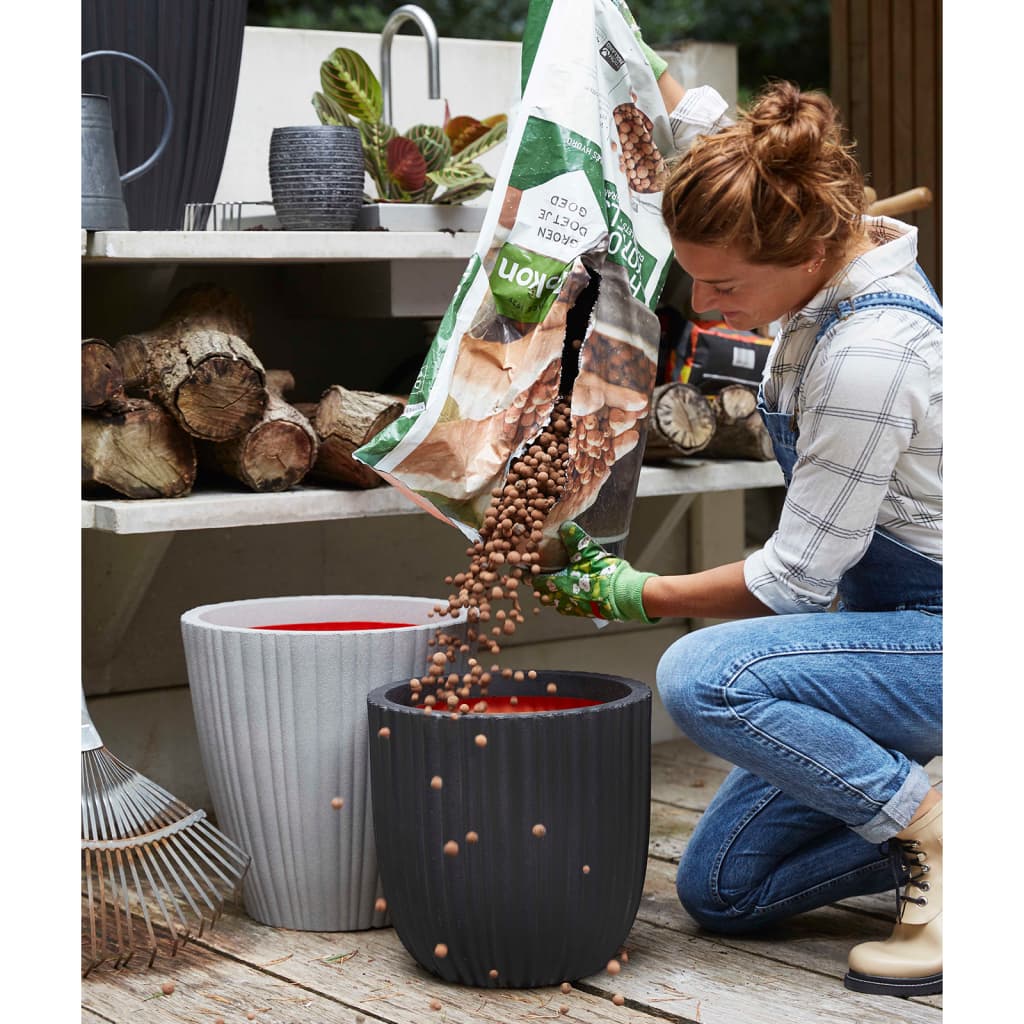 Capi Vas de plante Urban Tube, negru, 40x40 cm, conic, KBLT801