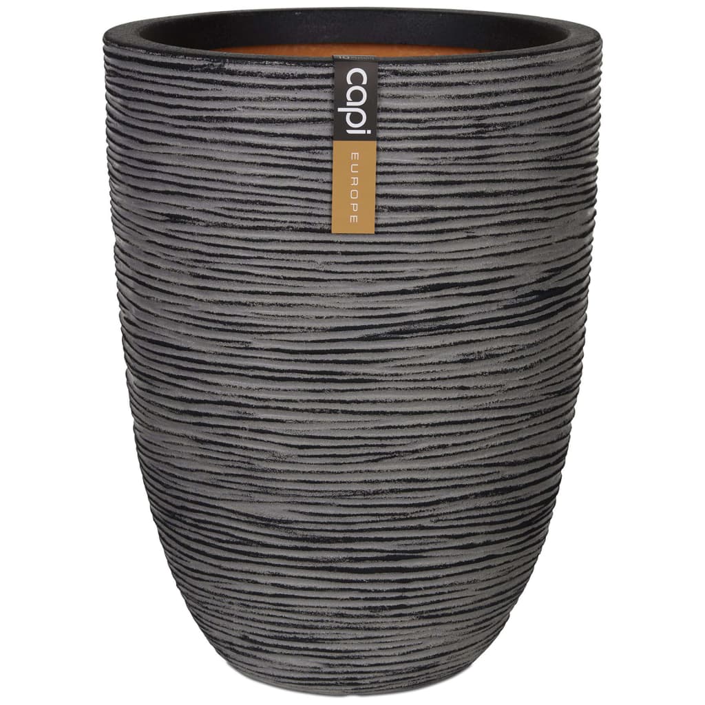 Capi Vas plante Nature Rib elegant, antracit, 36x47 cm, adânc, KOFZ782